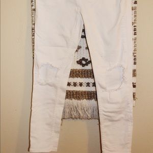 Free People ripped knee skinny jeans